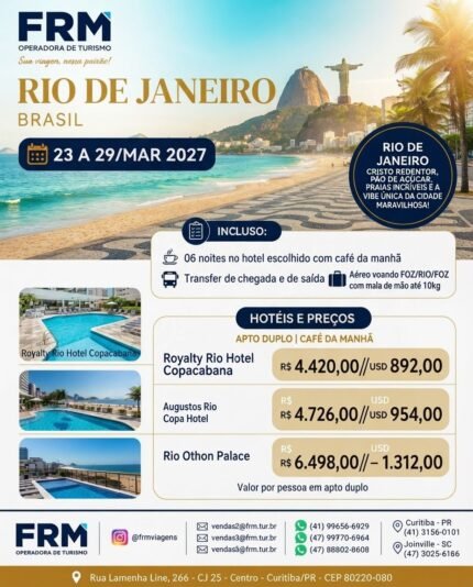 Quero viajar para Rio de Janeiro