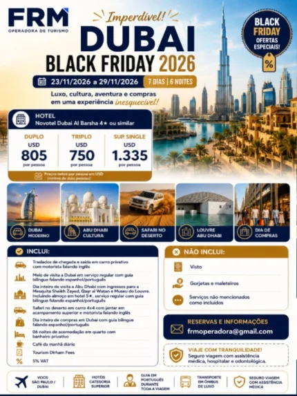 Quero Viajar para Dubai - Black Friday 2026
