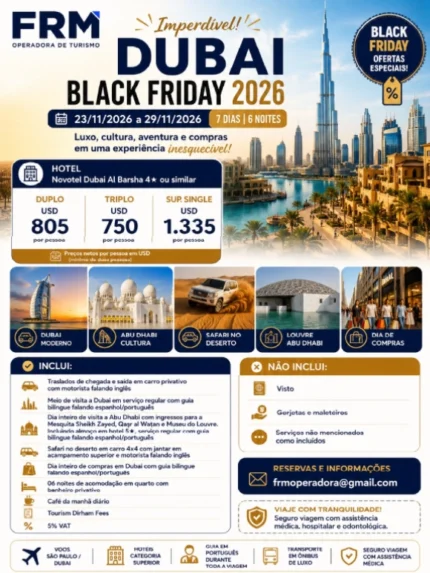 Quero Viajar para Dubai - Black Friday 2026